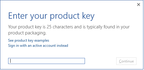 where is the product key for mac word
